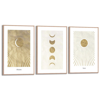 Schilderijen set Sun & Moon 30x20 - Reinders