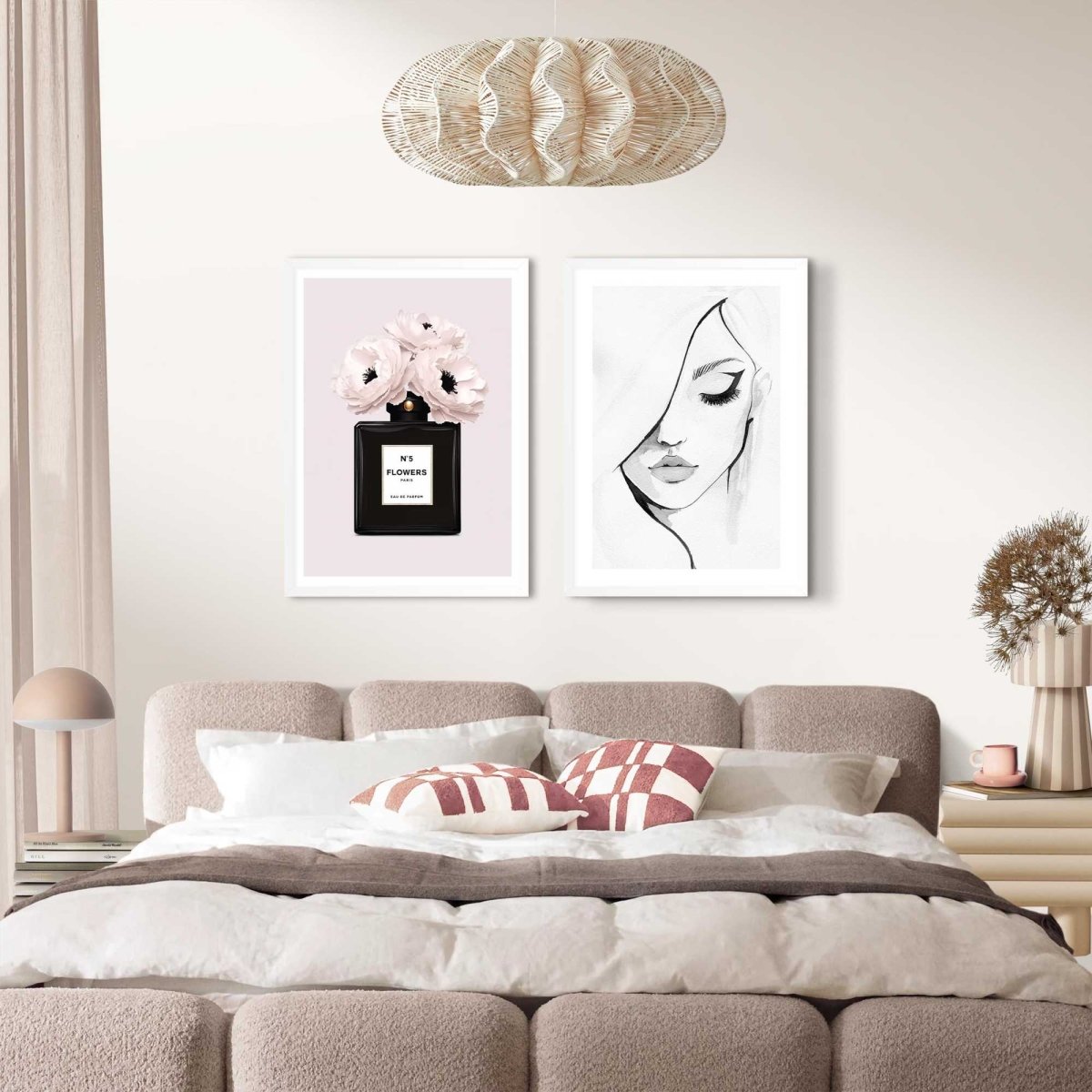 Schilderijen set Vrouwelijke schoonheid 70x50 - Slim Frame - Reinders