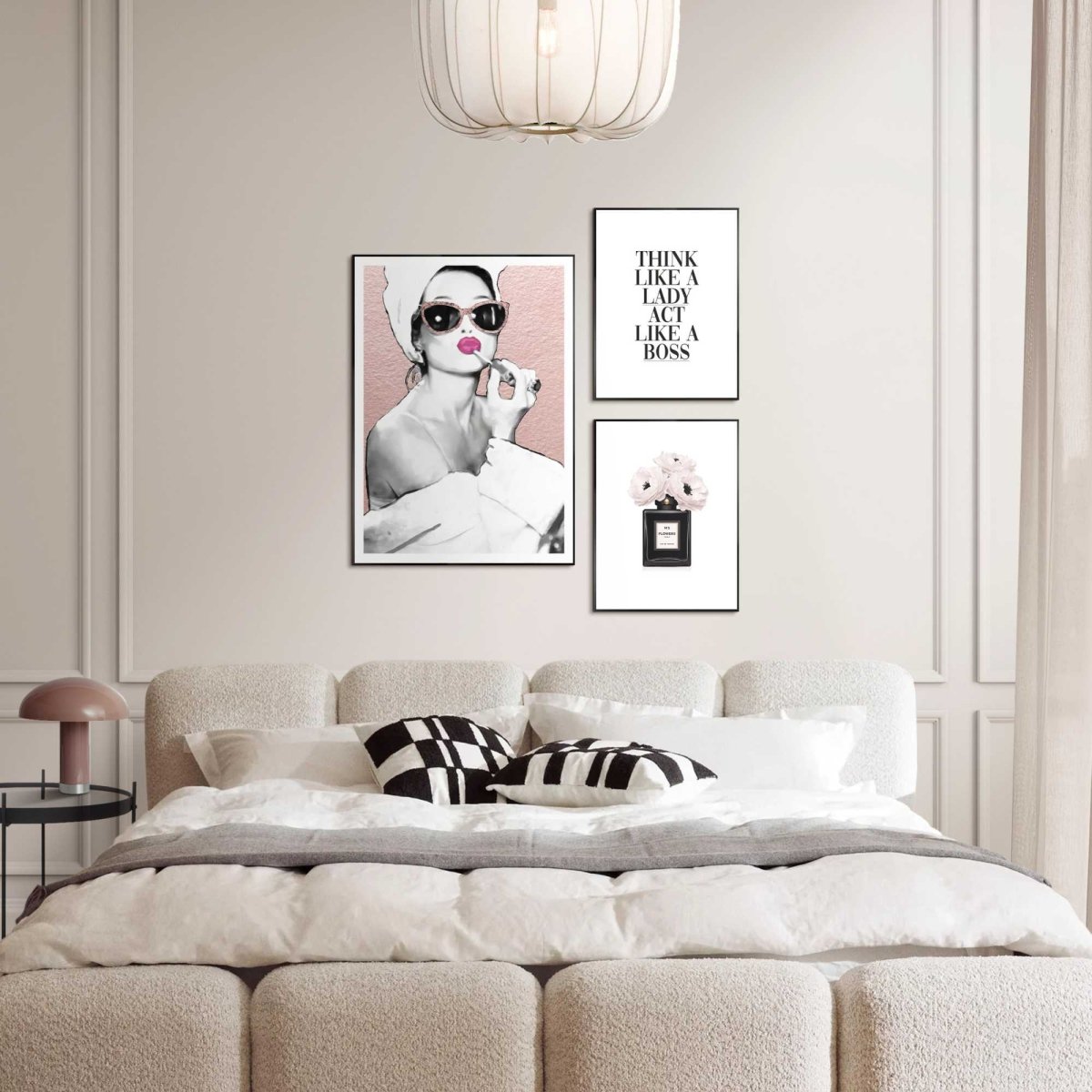 Set wanddecoratie in diverse formaten Glamour Routine 70x50 - Slim Frame - Reinders