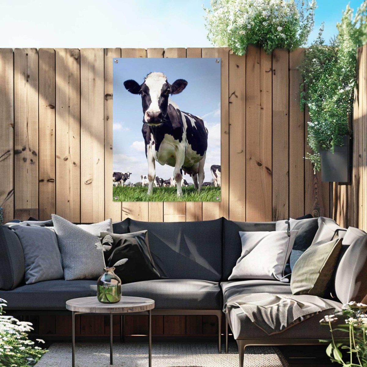 Tuinposter Dutch Cow 80x60 - Reinders