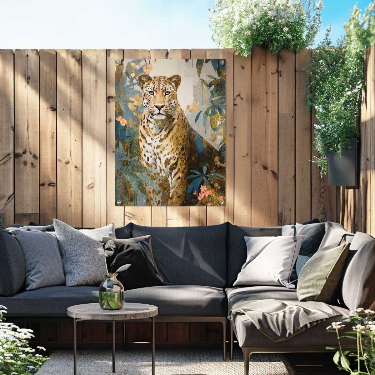 Tuinposter Gold Cat 80x60 - Reinders