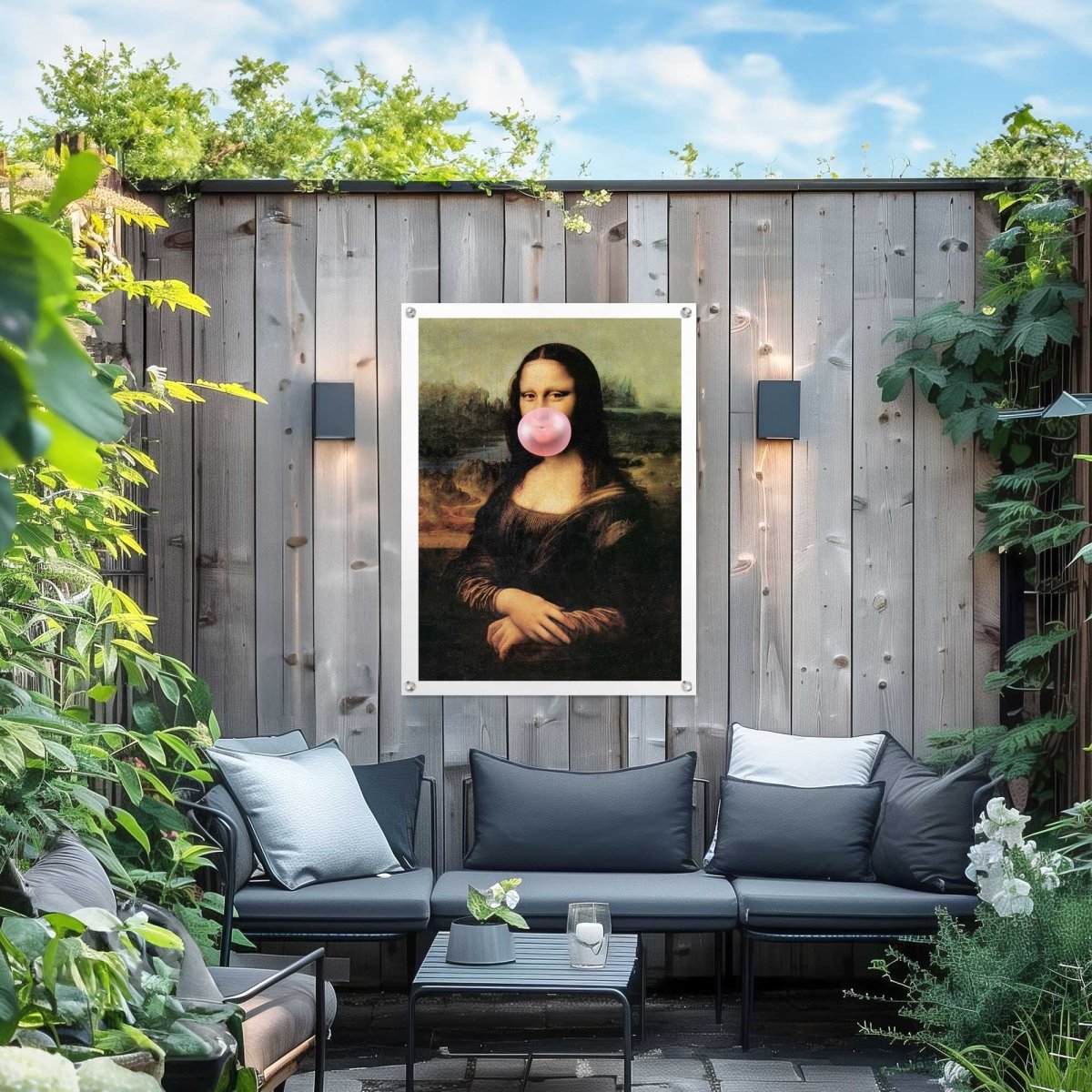 Tuinposter Mona Lisa - bubblegum 80x60 - Reinders