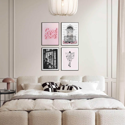 Wanddecoratieset Good Vibes 40x30 - Slim Frame - Reinders
