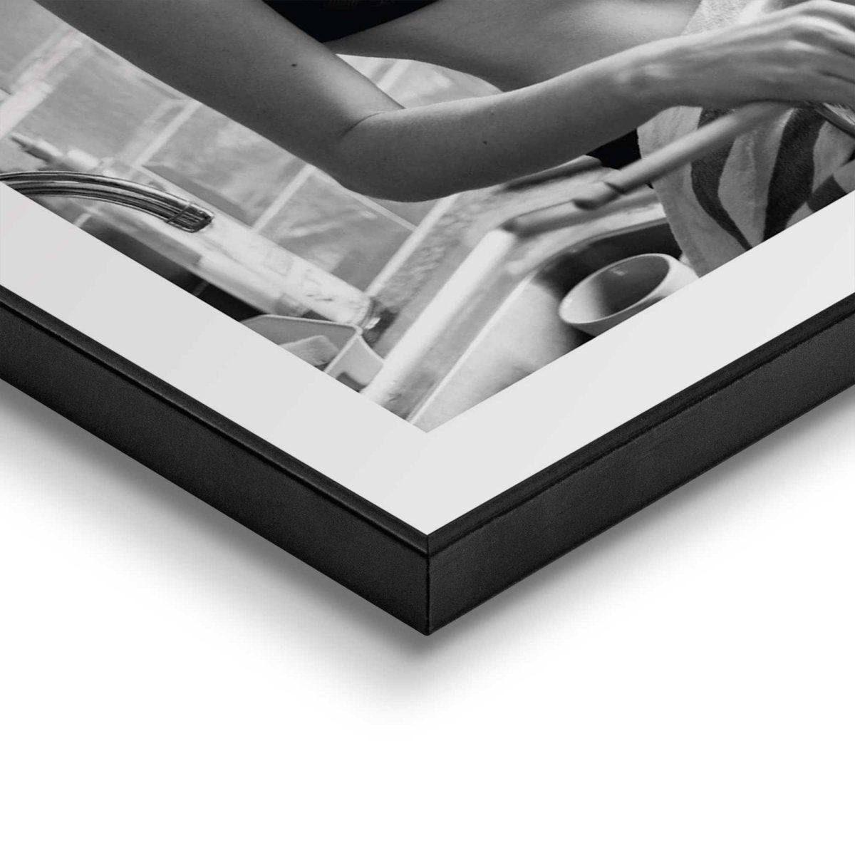 Wanddecoratieset in verschillende formaten Pizza, pasta en wijn 50x40 - Slim Frame - Reinders
