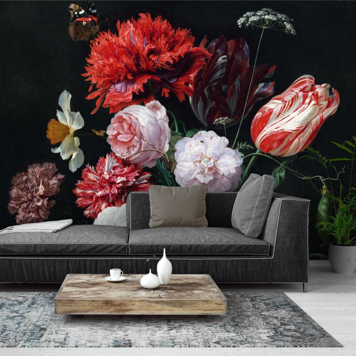 Fotobehang De Heem Stilleven met bloemen 260x384 - Reinders