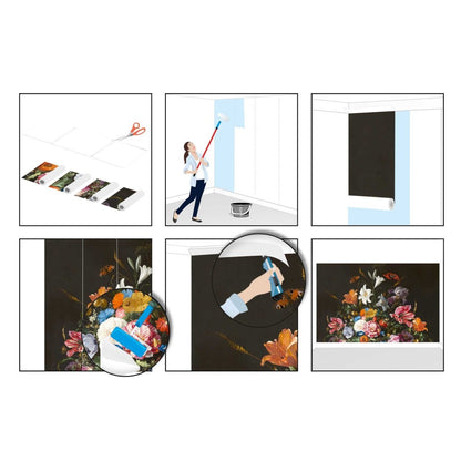 Fotobehang De Heem Stilleven met bloemen op vaas 260x384 - Reinders