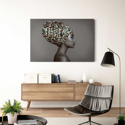 Glasschilderij Afrikaanse Vrouw 78x116 - Reinders