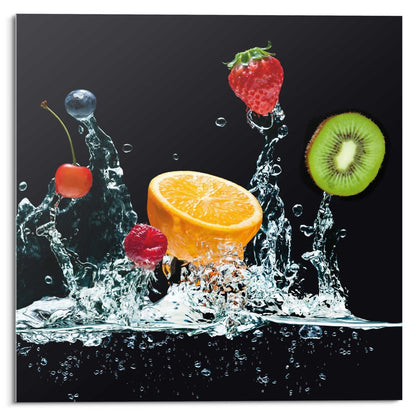 Glasschilderij Fruit Splash 30x30 - Reinders