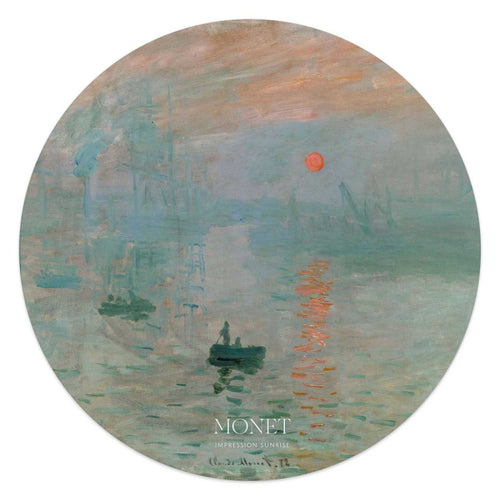 Glasschilderij Monet Zonsopgang 50 Rond