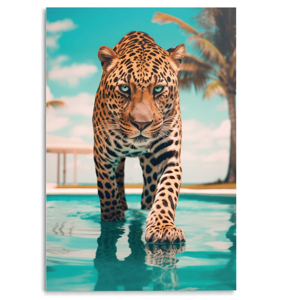 Glasschilderij Pool Tiger 116x78 - Reinders