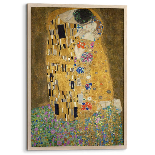 Ingelijste poster Klimt De Kus 93,5x63