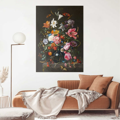 Plexiglasschilderij De Heem Stilleven met bloemen op vaas 140x100 - Reinders