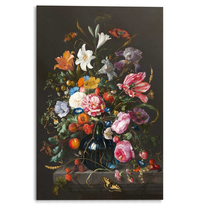 Plexiglasschilderij De Heem Vaas met bloemen 120x80 - Reinders