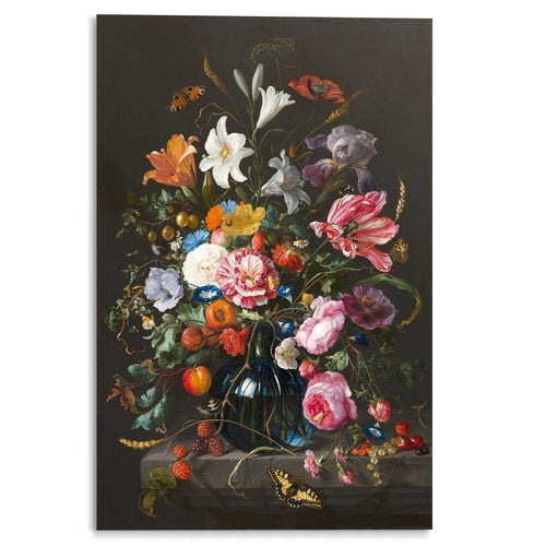 Plexiglasschilderij De Heem Vaas met bloemen 120x80
