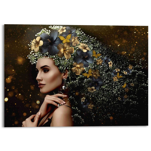 Plexiglasschilderij Elegante vrouw  100x140