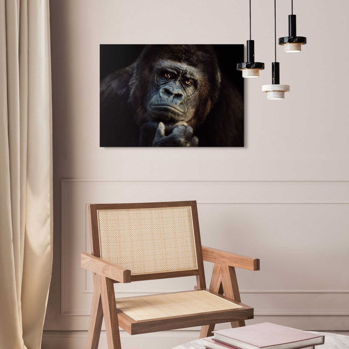 Plexiglasschilderij Gorilla 50x70 - Reinders