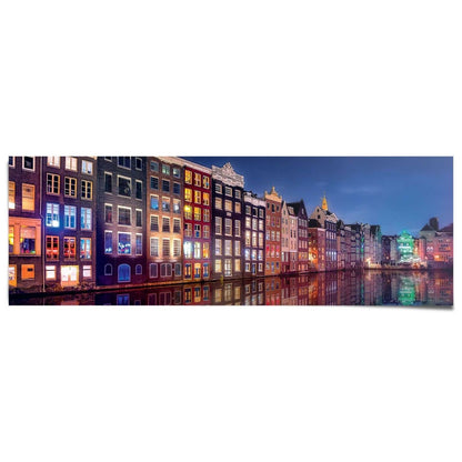 Poster Amsterdamse grachten 53x158 - Reinders