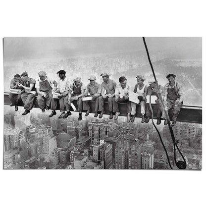 Poster Arbeiders boven New York 61x91,5 - Reinders