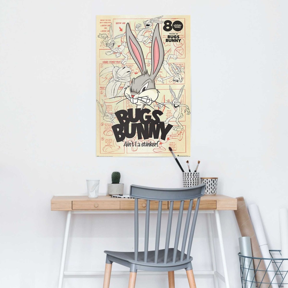 Poster Bugs Bunny aint I a stinker 91,5x61 - Reinders