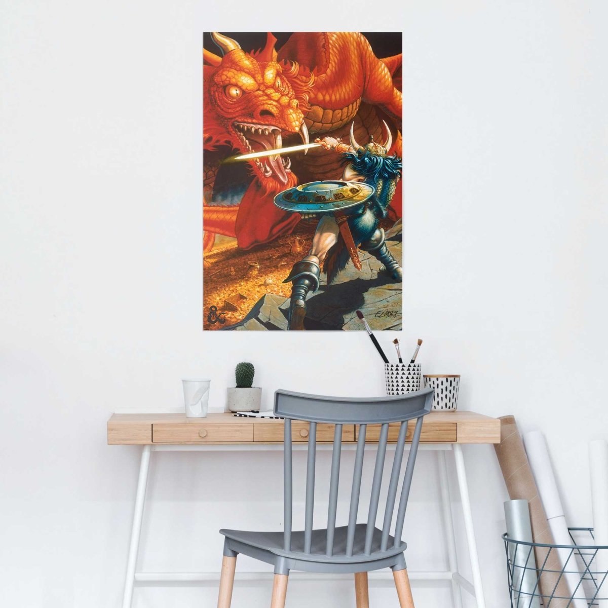 Poster Dungeons & Dragons - classic red dragon battle 91,5x61 - Reinders