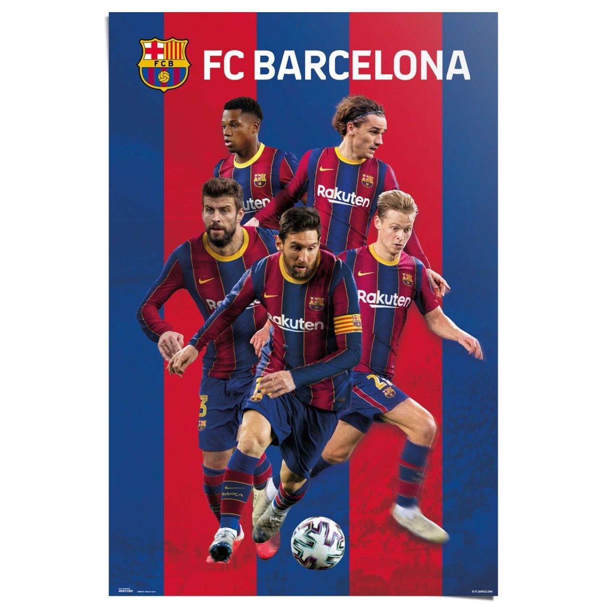 Poster FC Barcelona 91,5x61 - Reinders