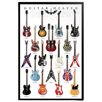 Poster Gitaar hemel 91,5x61 - Reinders