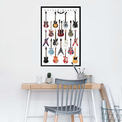 Poster Gitaar hemel 91,5x61 - Reinders