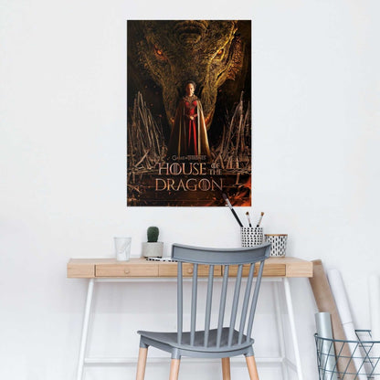 Poster House of the Dragon - dragon throne 91,5x61 - Reinders