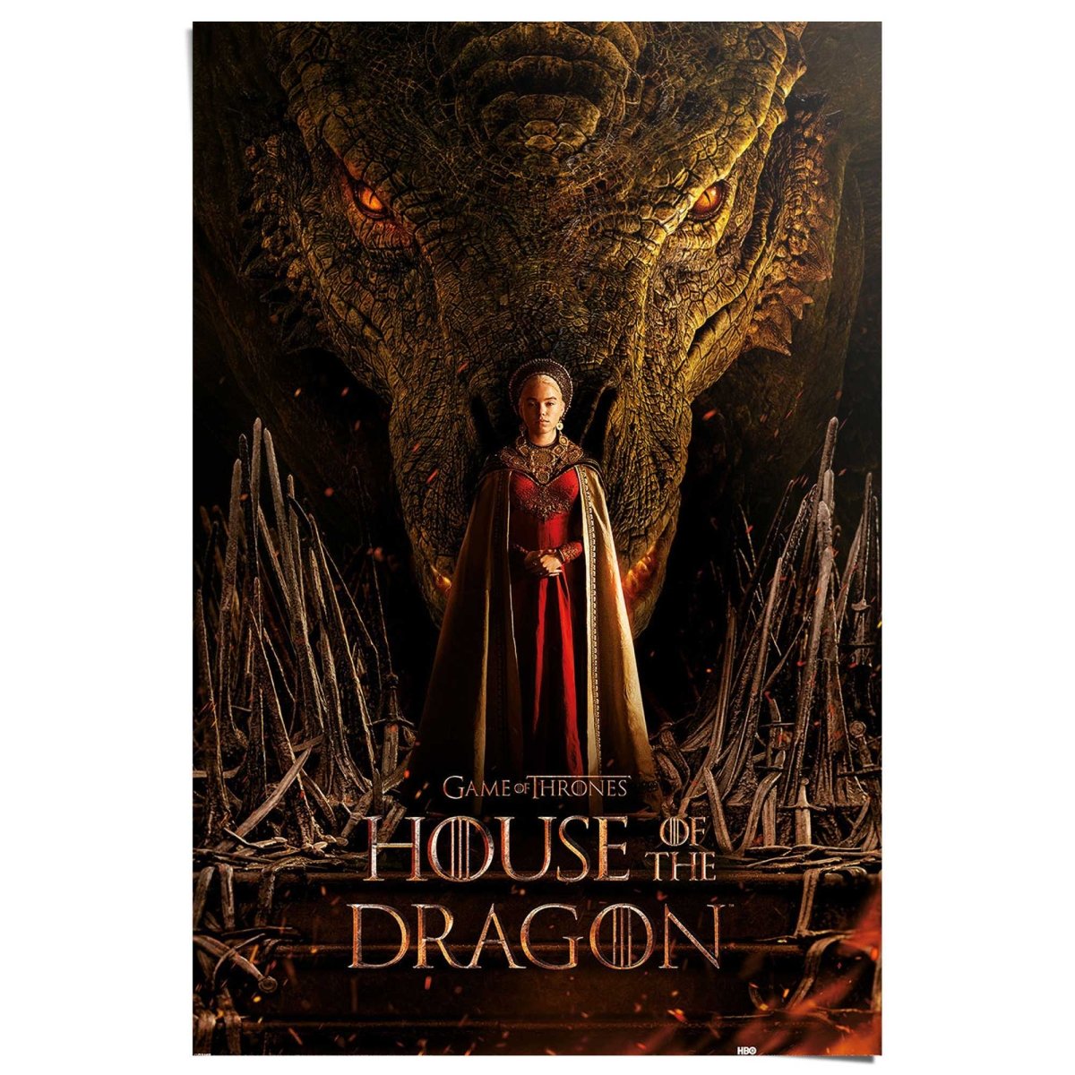 Poster House of the Dragon - dragon throne 91,5x61 - Reinders