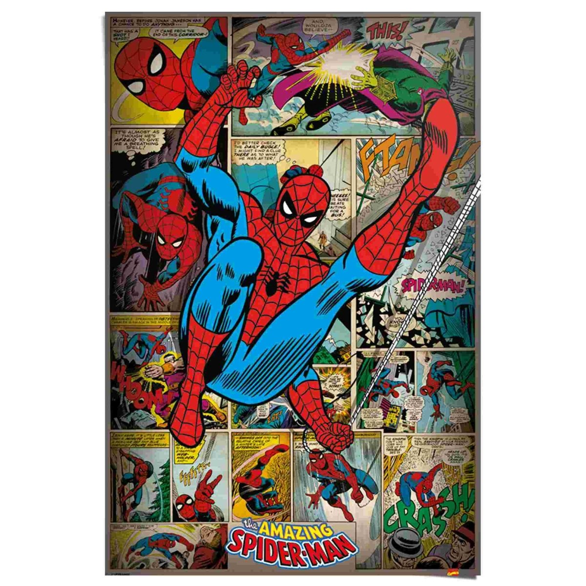 Poster Marvel Comics - spider man retro 91,5x61 - Reinders