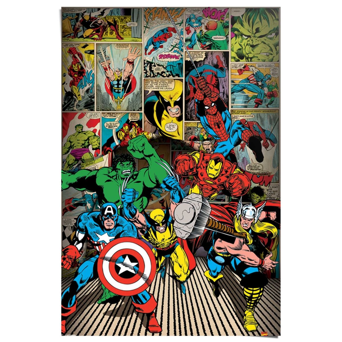 Poster Marvel heroes 91,5x61 - Reinders