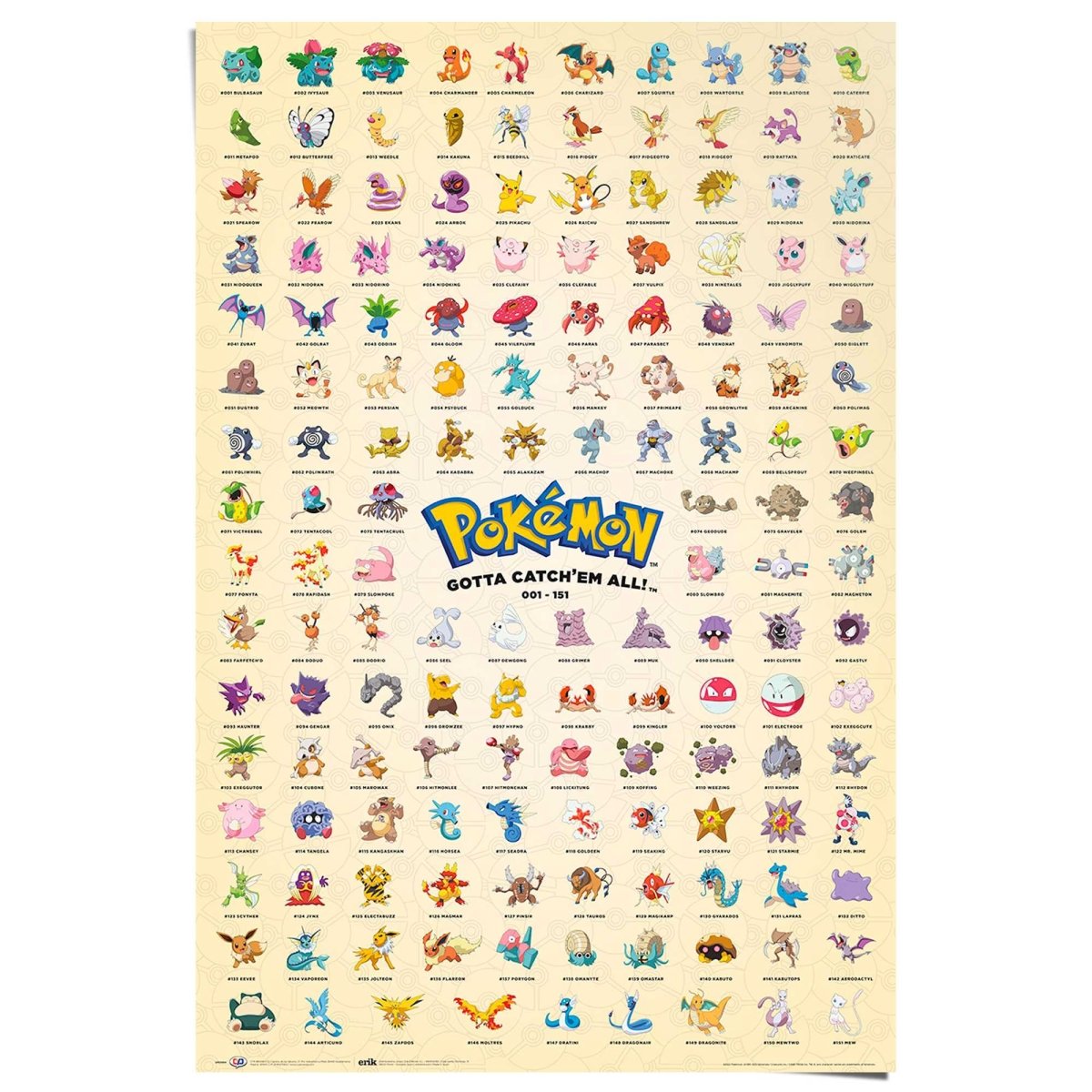 Poster Pokemon 91,5x61 - Reinders