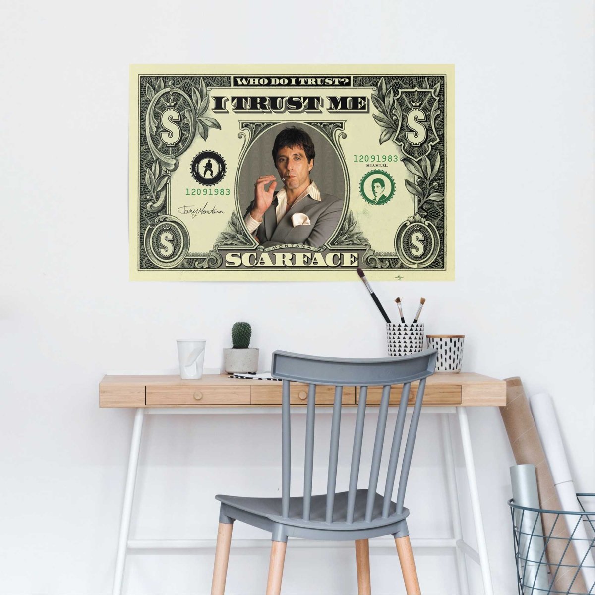 Poster Scarface dollar 61x91,5 - Reinders