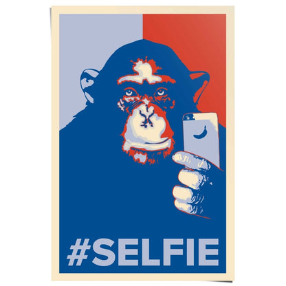 Poster Selfie Monkey 91,5x61 - Reinders