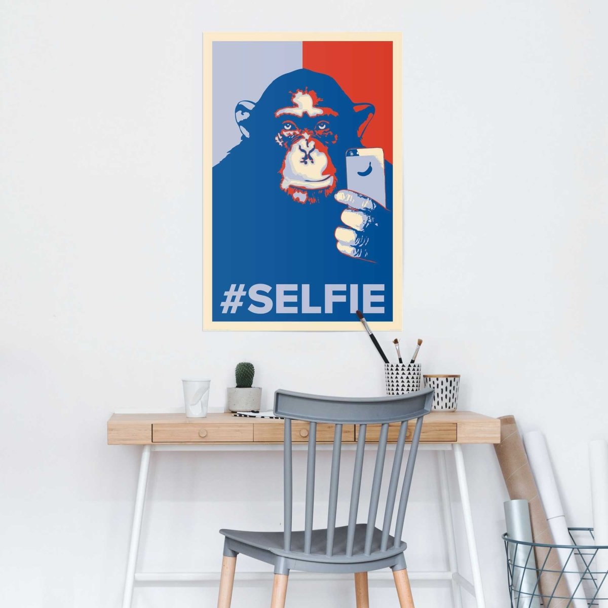 Poster Selfie Monkey 91,5x61 - Reinders