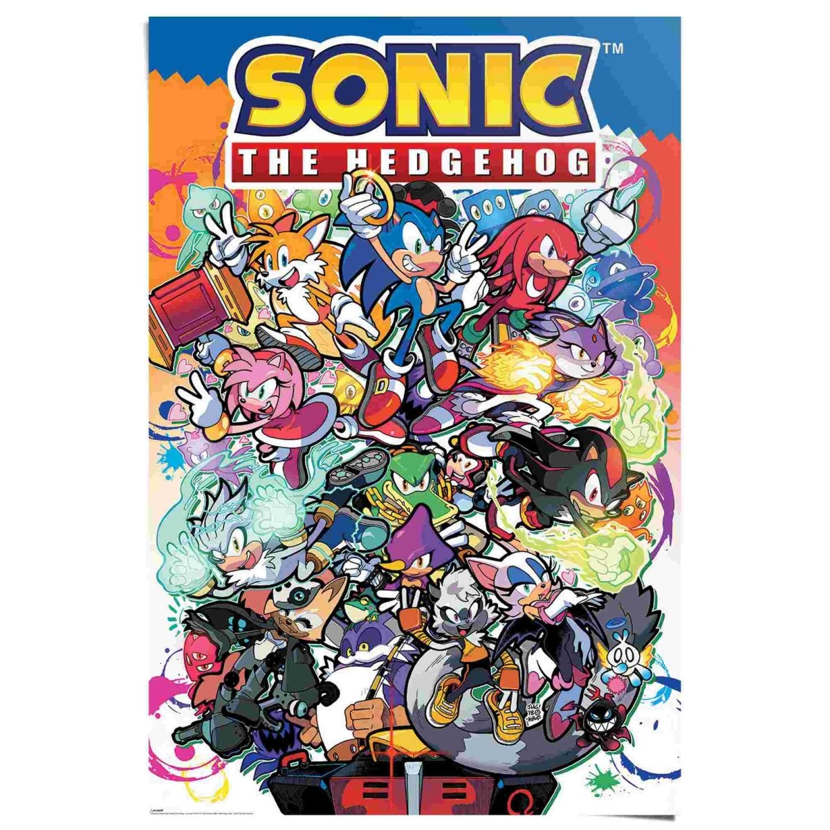 Poster Sonic The Hedgehog - sonic comic characters 91,5x61 - Reinders