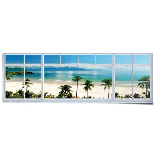Poster Strand uitzicht 53x158