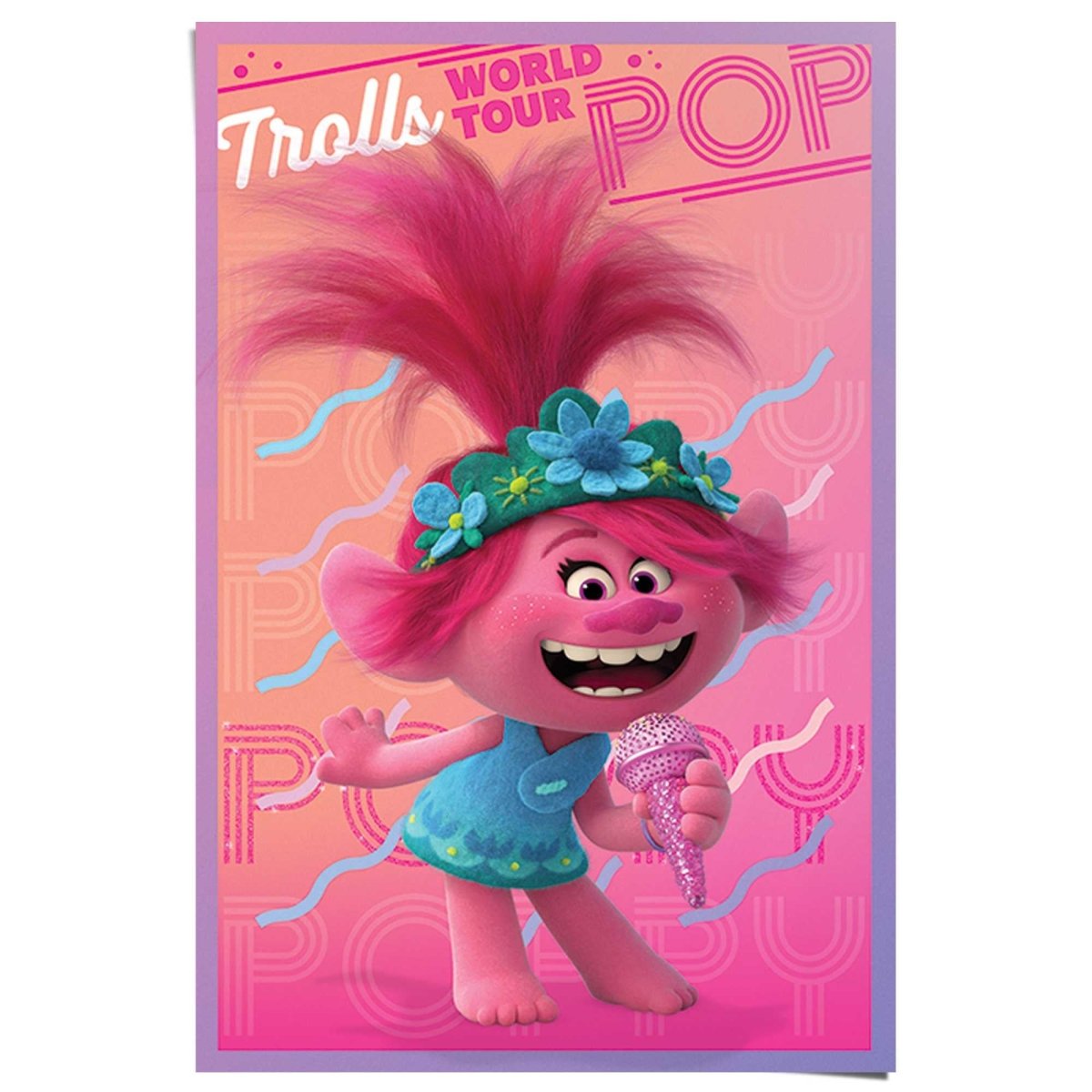 Poster Trolls wereld Tour - Poppy 91,5x61 - Reinders