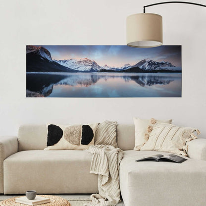 Poster Zonsondergang bergmeer 53x158 - Reinders