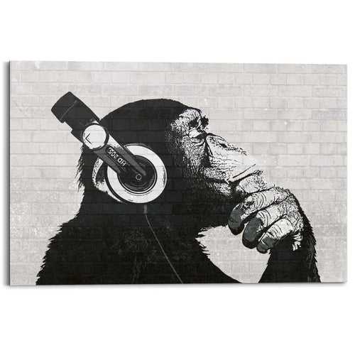 Schilderij The Chimp - stereo 60x90