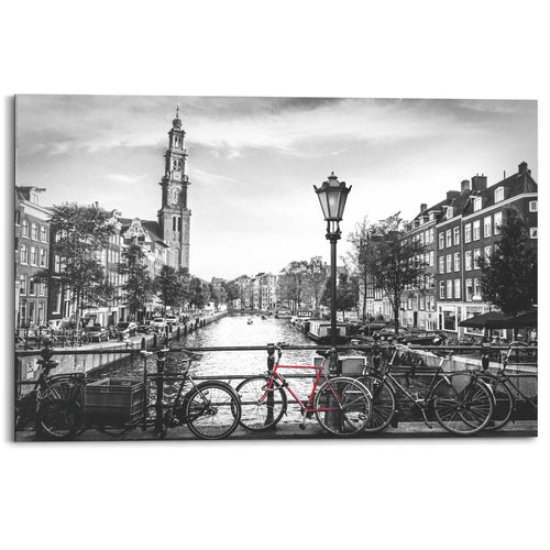 Schilderij Amsterdamse grachten 60x90