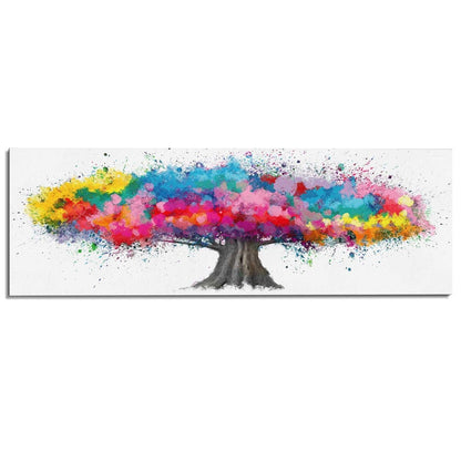 Schilderij Colourful Tree 52x156 - Reinders