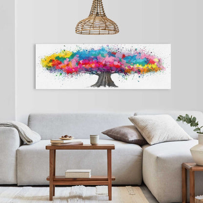 Schilderij Colourful Tree 52x156 - Reinders