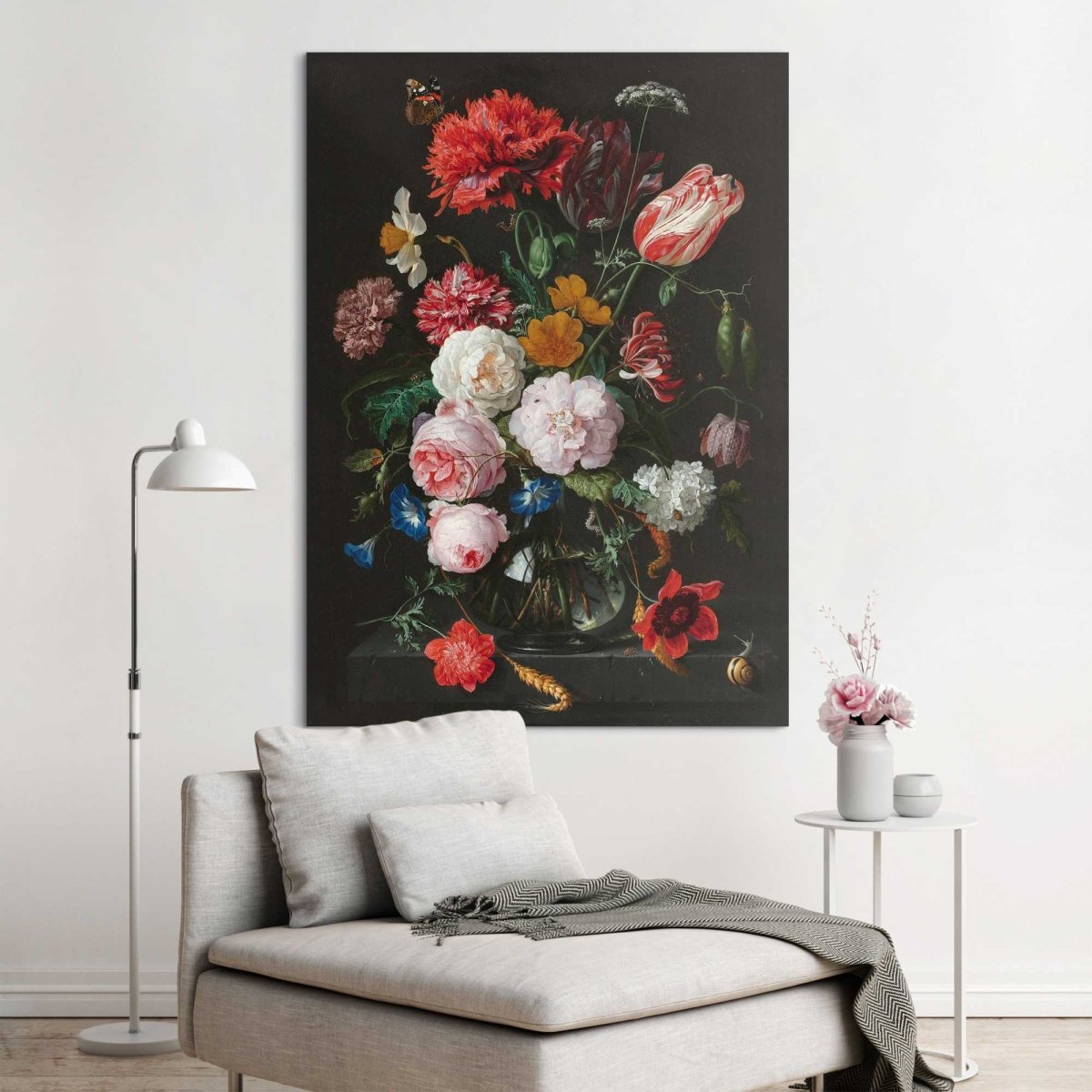 Schilderij De Heem Stilleven met bloemen 140x100 - Reinders