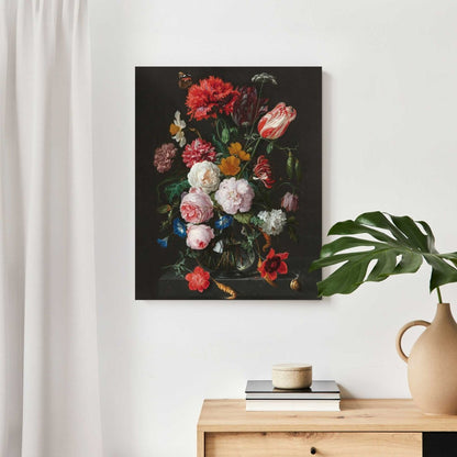 Schilderij De Heem Stilleven met bloemen 50x40 - Reinders