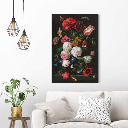 Schilderij De Heem Stilleven met bloemen 90x60 - Reinders