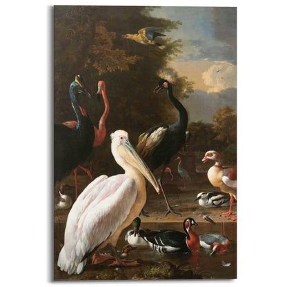 Schilderij d'Hondecoeter de Pelikaan 90x60 - Reinders