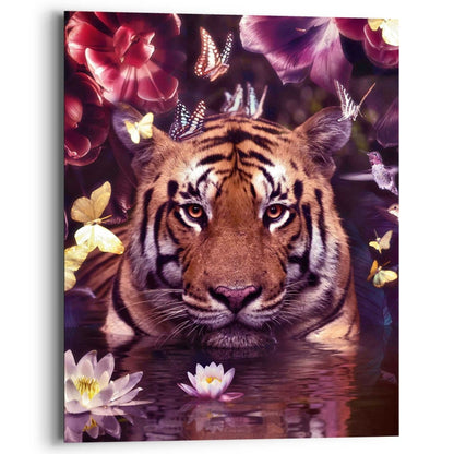 Schilderij Flora Tiger 50x40 - Reinders