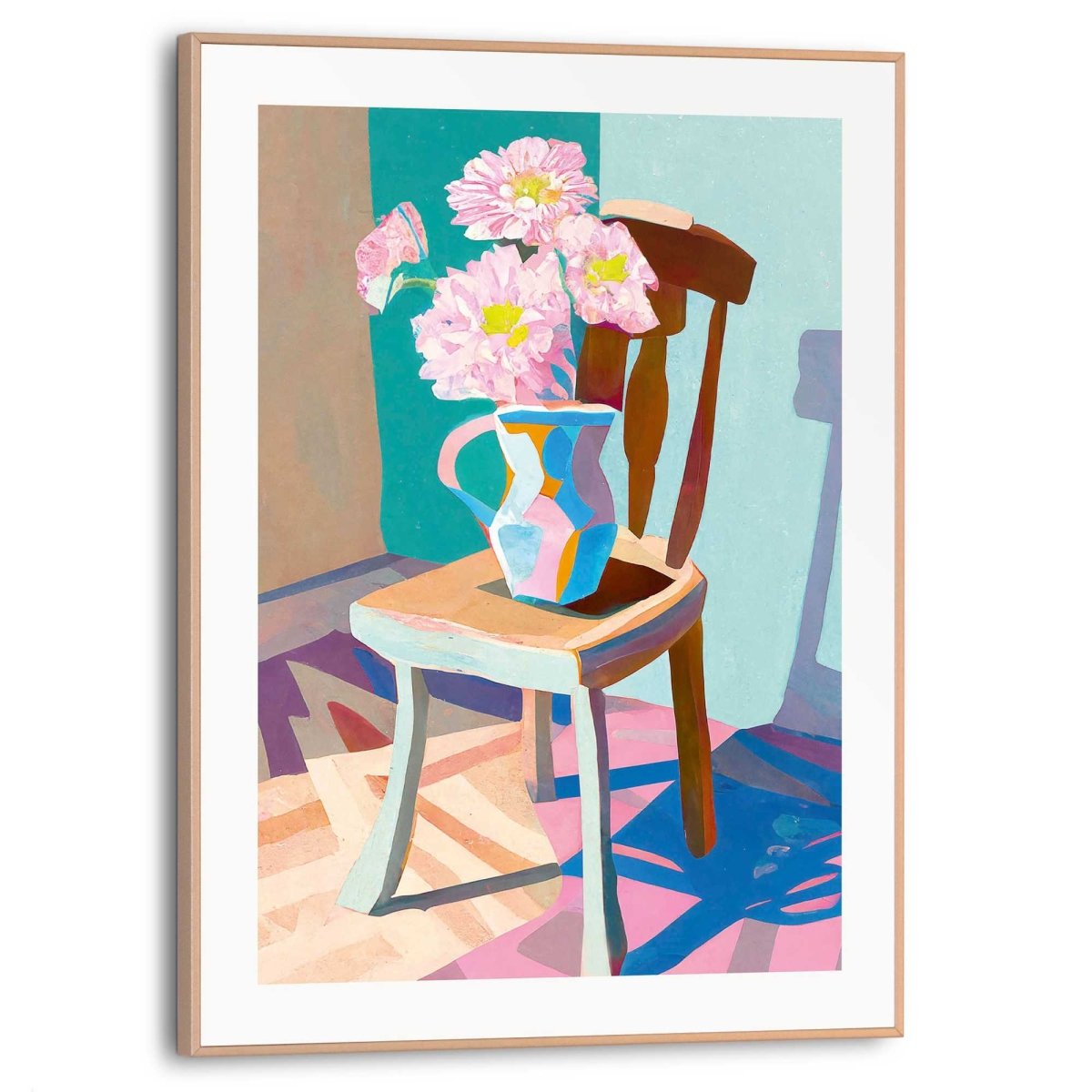 Schilderij Flower Chair 40x30 - Reinders