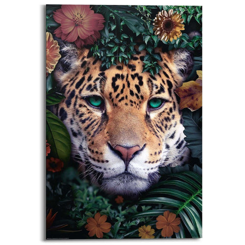 Schilderij Jungle luipaard 90x60